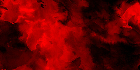 Abstract dark crimson red and black red watercolor texture, abstract fiery red cloud formations, government power concept, Abstract colorful red watercolor paint paper background texture.