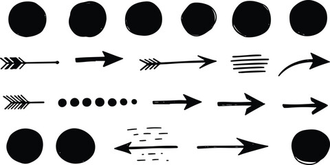 Abstract black circle on white background graphic resource modern design element