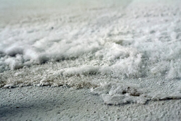 Wall with Saltpeter Efflorescence Caused by Rising Damp