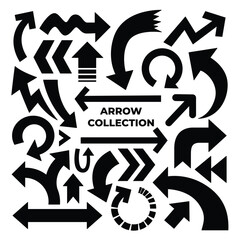 Black Arrow Icons: Modern, Simple Vector Collection