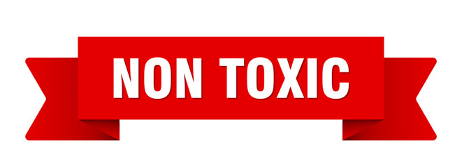 non toxic ribbon isolated on transparent background. non toxic ribbon