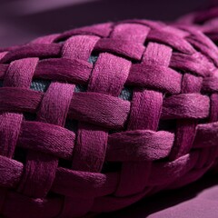 Photo of macro of fabric weave texture bright morning light c