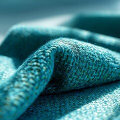 Photo of macro of fabric weave texture bright morning light c