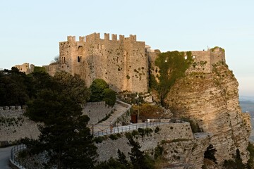 Castle of Venus (Castello di Venere) Norman castle from the 12th century in the historic town of Erice in Sicily. Italy. Europe. © Rostislav