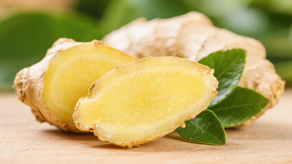 Great Heat Solar Term Ginger Slices Healthy Ingredients Wellness Diet Therapy Background