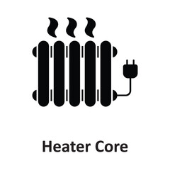 Heater core Vector icon which can easily modify or edit