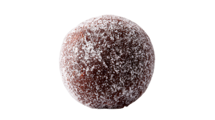 Frosted truffle background isolated on a Transparent background, PNG file.