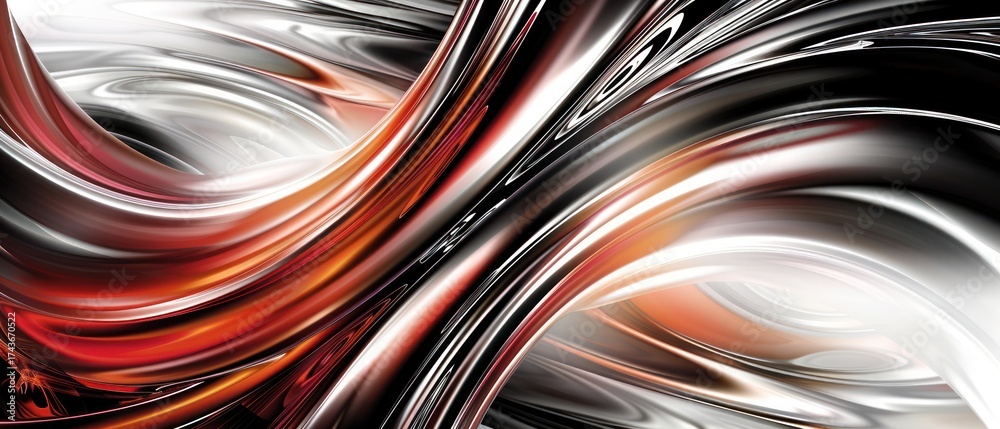 Wall mural abstract background red soft metallic gloss luxurious shine light.
