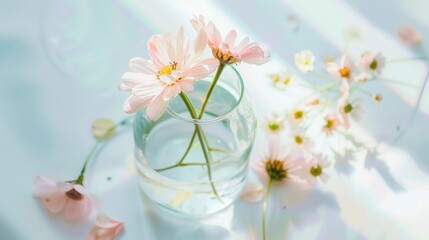 Spring & Summer Floral Beauty: Pink Roses, Purple Peonies, and Daisy Bouquets in Garden Arrangements