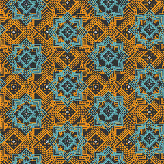 Abstract oriental geometric pattern