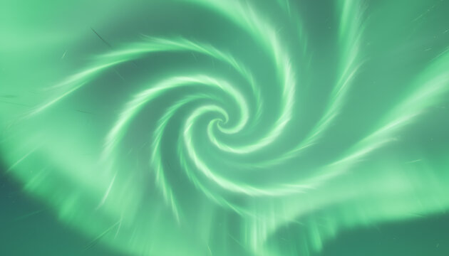 A mesmerizing swirl of green light, depicting the beauty and mystery of nature's atmospheric phenomena.