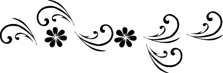 Elegant vintage divider ornament, perfect invitations, wedding cards, romantic designs. Features symmetrical floral motif heart shape. Vector illustration unique dividebackgroundr, isolated on 