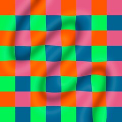 Abstract Optical Art with Volume Effect