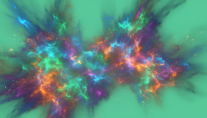 Vibrant abstract design showcasing colorful swirls and bursts of energy, perfect for creative projects and digital art.