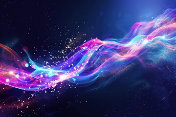 Obraz premium Abstract high speed light trails backgrounds abstract outdoors.