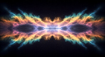 Obraz premium Deep Space Cosmic Nebula Glow