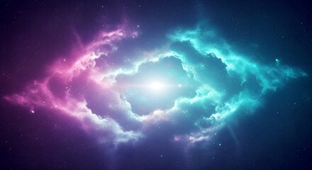 Fototapeta premium Deep Space Cosmic Nebula Glow