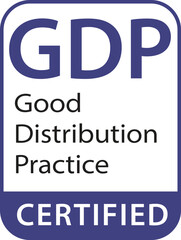 GDP - Good distribution practice vector icon. 