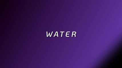 Dynamic motion graphic of water effects studio environment abstract content creative viewpoint