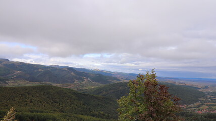 clouds over the mountains
