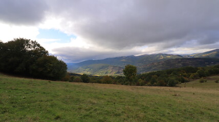 landscape with mountains