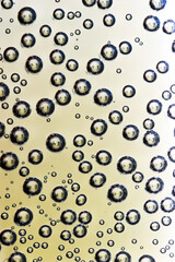 Air droplets arranged chaotically, abstract
