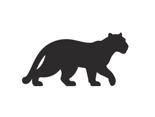 aguar on black and white in silhouette white background.