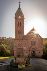 Beautiful church in Graufthal in France on  Sunday October 5th in 2025