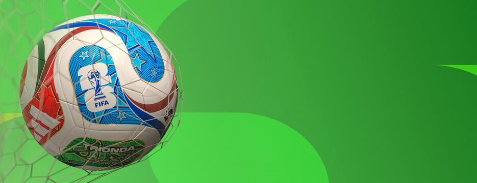 Guilherand-Granges, France - October 6, 2025. Fifa World cup 2026 is the men's international football championship co-hosted by the United States, Canada, and Mexico.