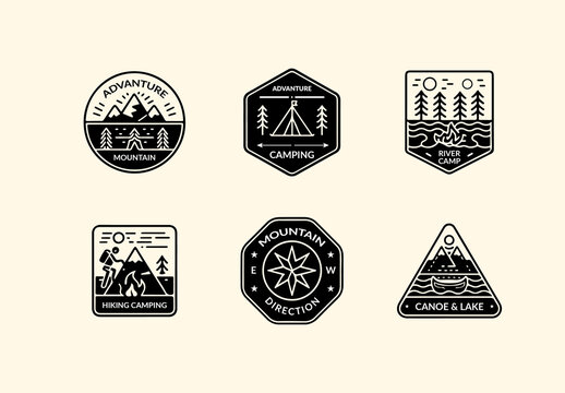 Travel Badge Design Layout
