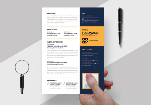 Creative Resume Template Layout