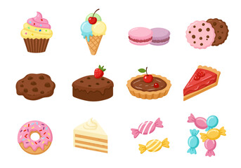 Sweet Delights An Assortment of Delicious Desserts and Treats