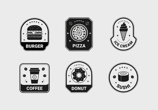 Food Badge Design Layout