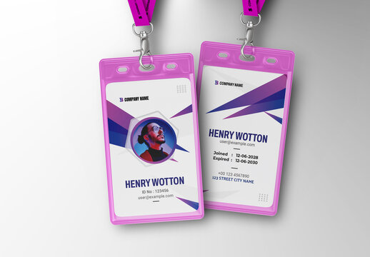 Simple Corporate ID Card Template