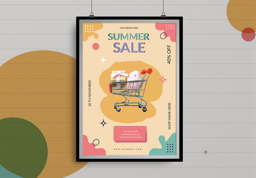 Summer Sale Flyer Template Layout