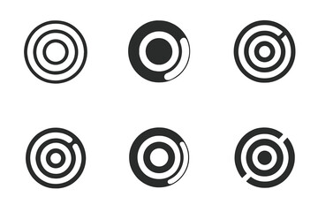 Fitness Tracker Logos. A close-up of a fitness tracker or smartwatch showing workout stats. Set Logo of A close-up of a fitness tracker or smartwatch showing