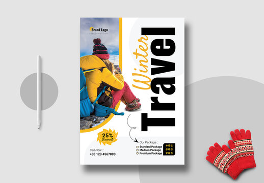 Winter Travel Poster Design