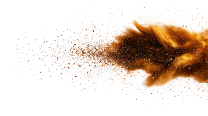 Sandstorm Burst on Transparent Background