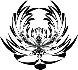 black and white tattoo