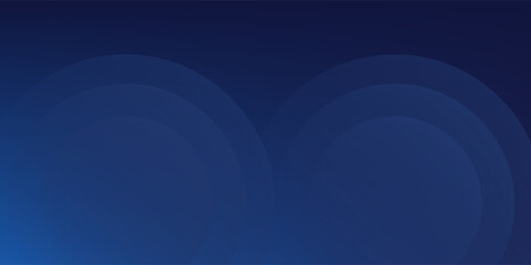 Abstract blue glowing geometric lines on dark blue background. Modern shiny blue circle