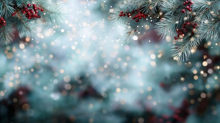 Christmas abstract bokeh new year holidays winter background