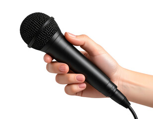 Podcast Mic Grip  transparent background