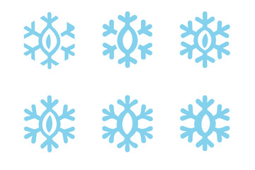 Frozen Seed Logos. Seed preservation techniques. Set Logo of frozen seed: snowflake combined with seed icon. harmonious logo variations of the same emblematic