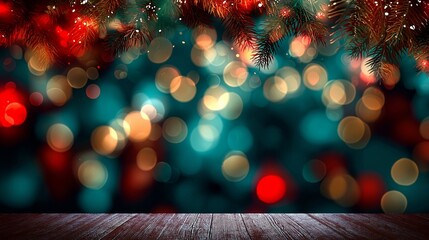 Christmas abstract bokeh new year holidays winter background