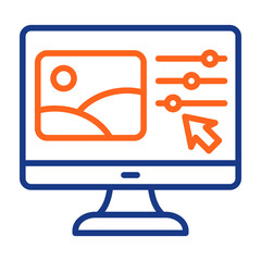 Photo Editing Color Vector Icon