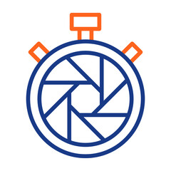 Shutter Speed Color Vector Icon