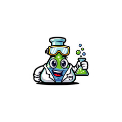 Chemical lab icon flat vector design.