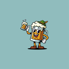 Beer icon flat vector design.