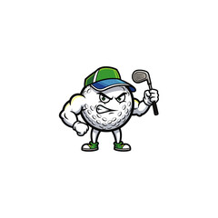 Golf Ball icon flat vector design.