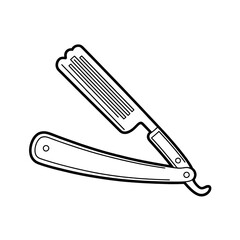 A razor illustration vector style coloring book